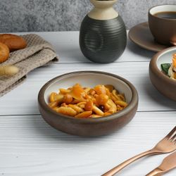 Салатник 300 мл d 14,3 cм h4,2 cм White Matt New Brown Taiga P.L. [6]