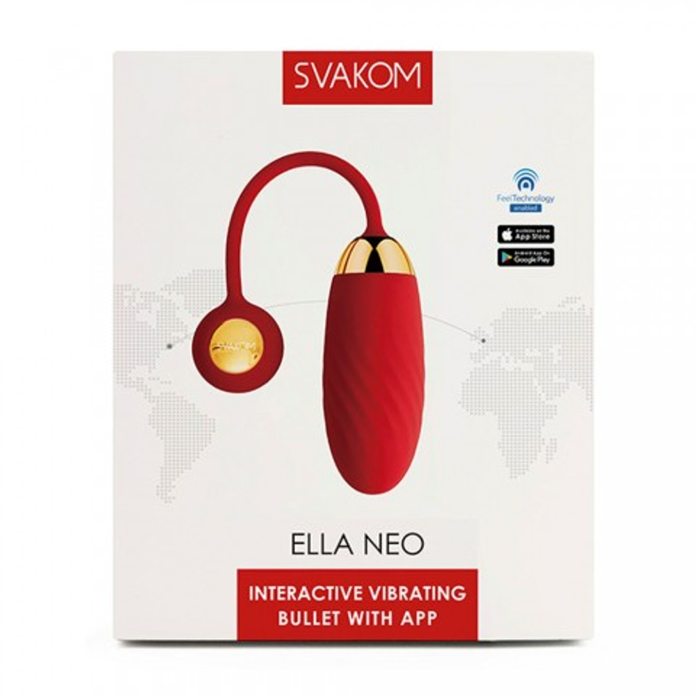Интерактивное виброяйцо Ella Neo с подключением к приложению от SVAKOM