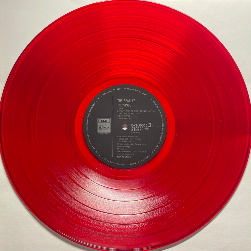 The Beatles ‎– 1962-1966 2LP (Япония 1982г.) Red