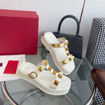 Valentino Roman Stud Slide Sandal
