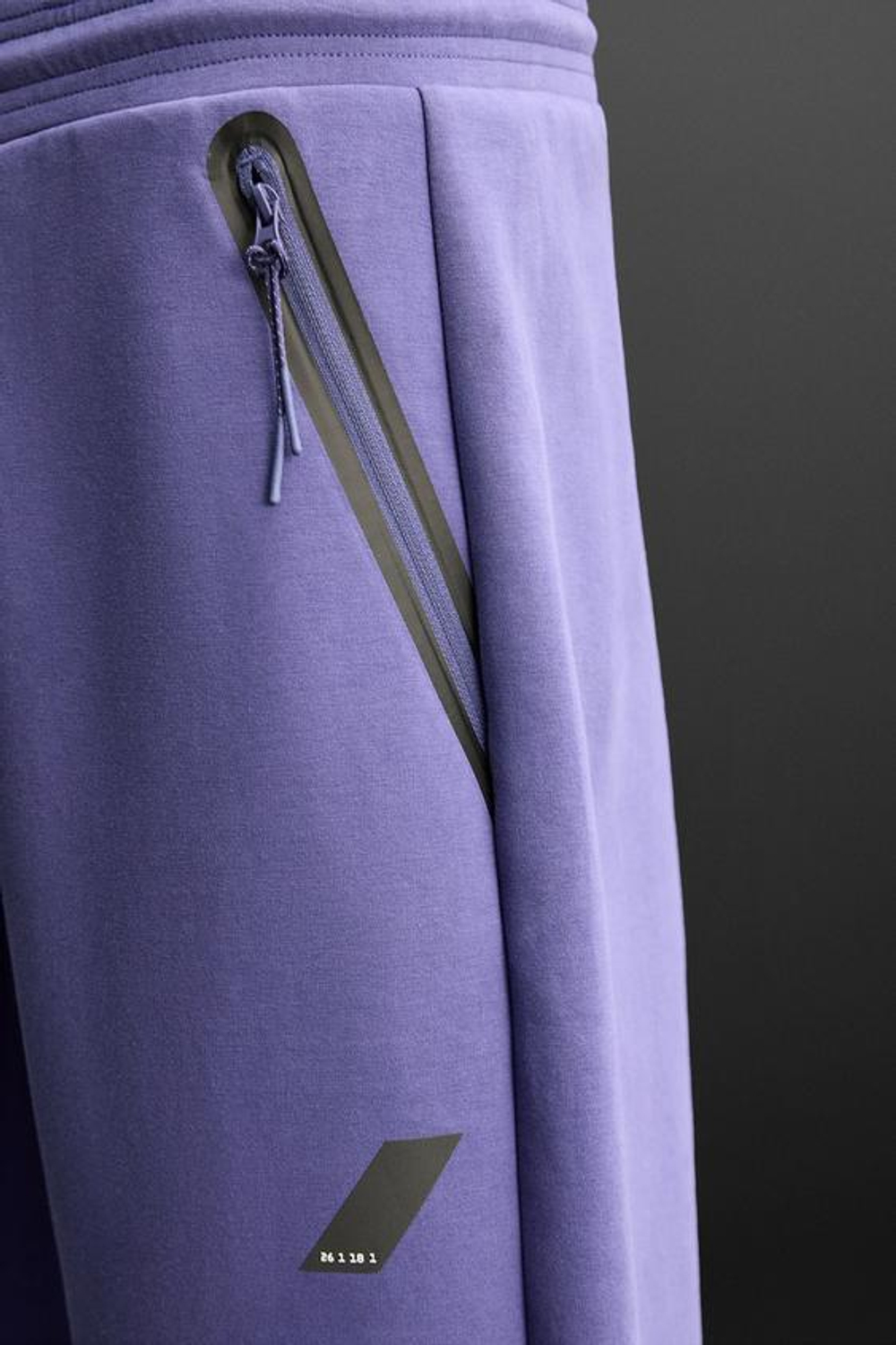 ZARA ДЖОГГЕРЫ ИЗ ВЫСОКОТЕХНОЛОГИЧНОЙ ТКАНИ С МОЛНИЯМИ, ВЫЦВЕТШИЙ СИНИЙ