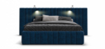 Кровать BOSS INFINITY 180*200 велюр Monolit синяя