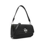 кожаная сумка через плечо kira ruched TORY BURCH - черный(137266)