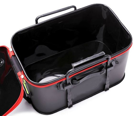 Сумка - кан рыболовная водонепроницаемая складная  с клапаном 45 см EVA