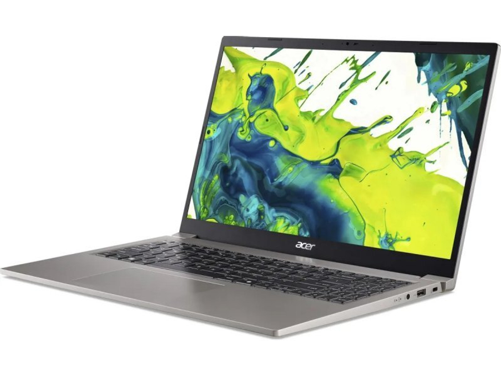 Ноутбук Acer Aspire Lite AL15-33P-C0P8 IPS, 1920x1080, Intel Core 3 N150, 4-ядерный, 8ГБ DDR5, 512ГБ SSD, Intel UHD Graphics 730, DOS, серебристый, NX.D2MCD.002