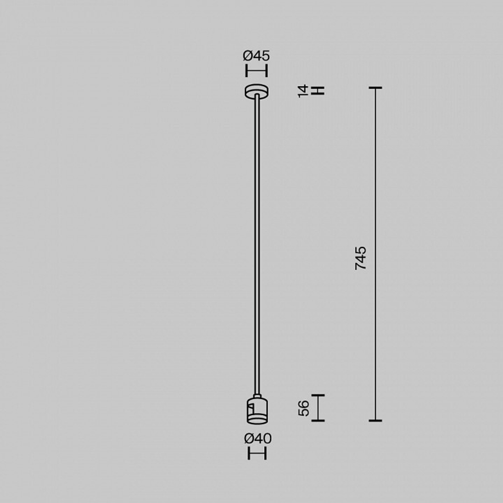 Основание на штанге Maytoni Accessories for tracks Flarity TRA159C-IPC1-BS