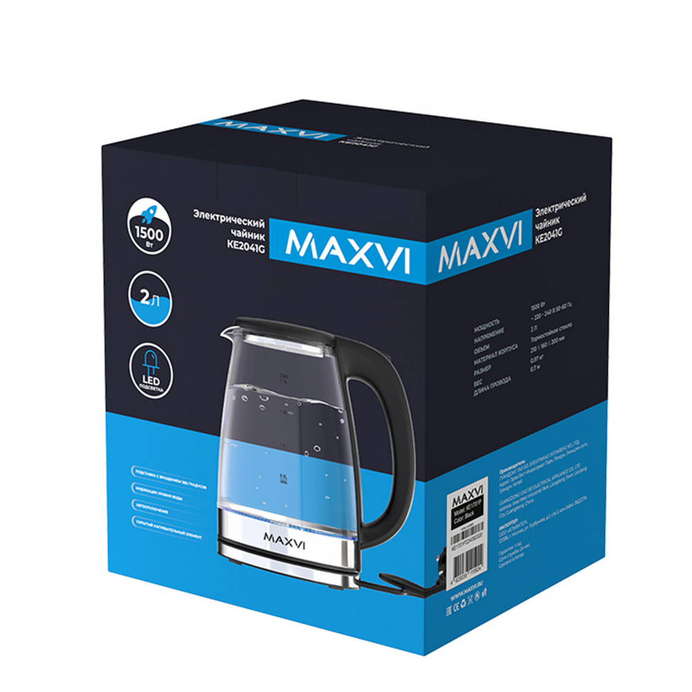 Чайник электрический Maxvi KE2041G