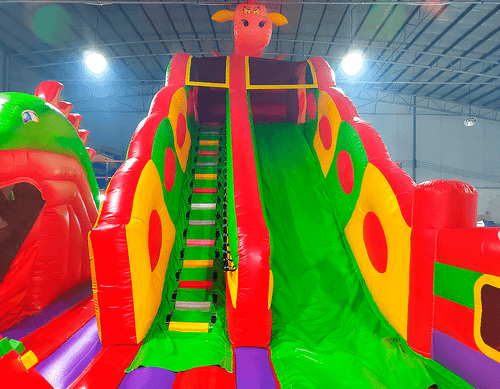 Большая надувная горка «Три дракона» 11*9*7 м