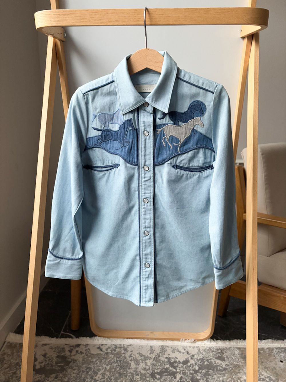 Хлопковая рубашка Stella McCartney, 116