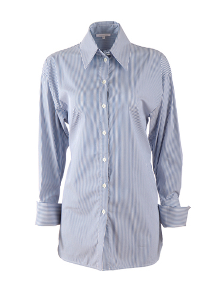 PATRIZIA PEPE Рубашка женская  - голубая в полоску