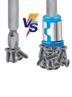 2шт Магнитный держатель для бит и отверток 1/4 дюйма,адаптер для шуруповерта магнитная насадка на биту