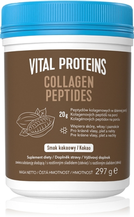 Vital Proteins Collagen Peptides Cocoa - Коллаген для красивых волос, кожи и ногтей, 297 g