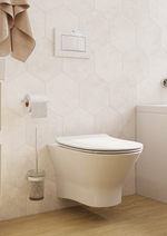 ПЭК Roca FARO: Инсталляция с подвесным унитазом, быстросъемное сиденье микролифт + Кнопка смыва Roca Active В01, хром глянец (Z.RU93.0.761.3)