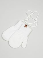 Варежки вязаные из ангоры "Молоко"