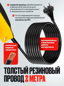 Перфоратор сетевой 1400W, 3,2 мощность удара, 5500 уд/мин
