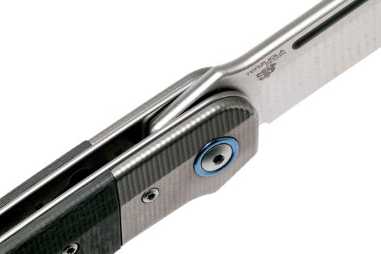 Складной нож MKM "CLAP" MKM/LS01 CT c клинком из стали Böhler M390 Microclean®, рукоять титан / карбон