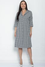 Платье Кэсси (черно-белое) П11218 LT Collection
