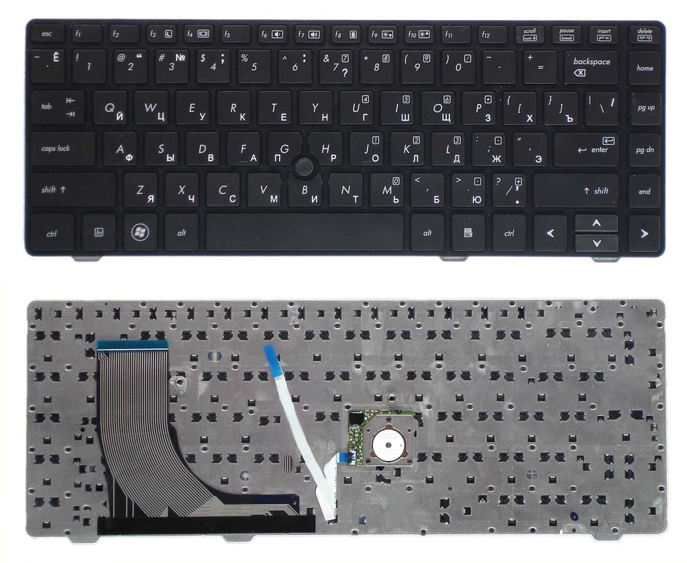 Клавиатура для ноутбука HP ProBook 6360b Series Black Frame Черная