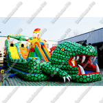 Коммерческий надувной батут "Большие крокодилы"