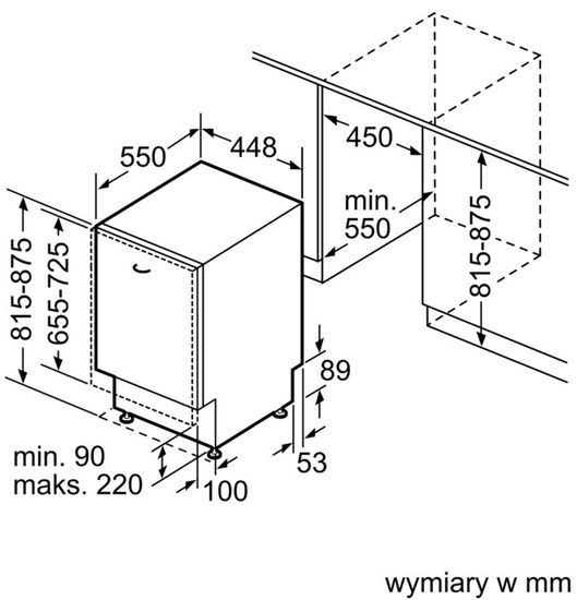 Встраиваемая посудомоечная машина Bosch SPV 44IX00