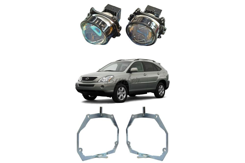 Комплект для замены штатных линз с AFS Lexus RX II 2003-2009, Тип №2