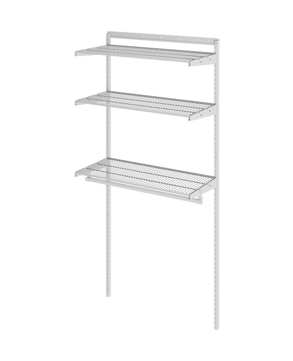 ПРАКТИК Гардеробная система Basic G90 белая, 95x45x205 см