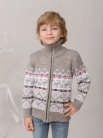 Кофта вязаная на молнии "Северное сияние"