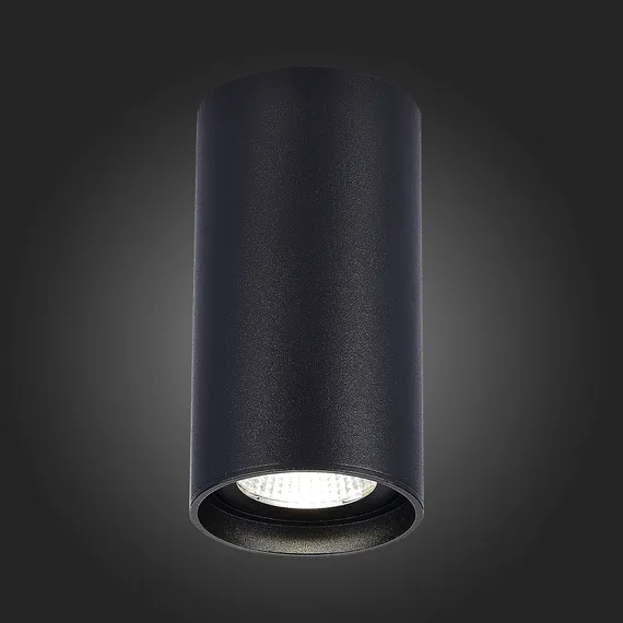 ST157.442.15 Светильник потолочный Черный LED 1*15W 4000K 1 200Lm Ra>90 60° IP44 D75xH140 220-265V Накладные светильники