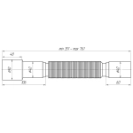 Слив гофрированный АНИ Пласт K406 40х40/50