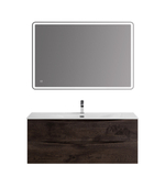 Тумба с раковиной подвесная BelBagno MARINO-CER-N-1200-2C-SO-RNG-P Rovere Nature Grigio, раковина белая BB-8099-120