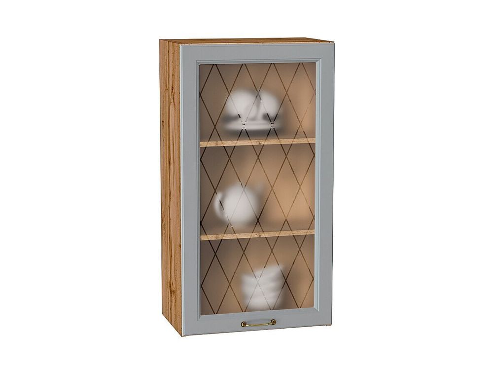 Шкаф верхний с 1-ой остекленной дверцей Ницца