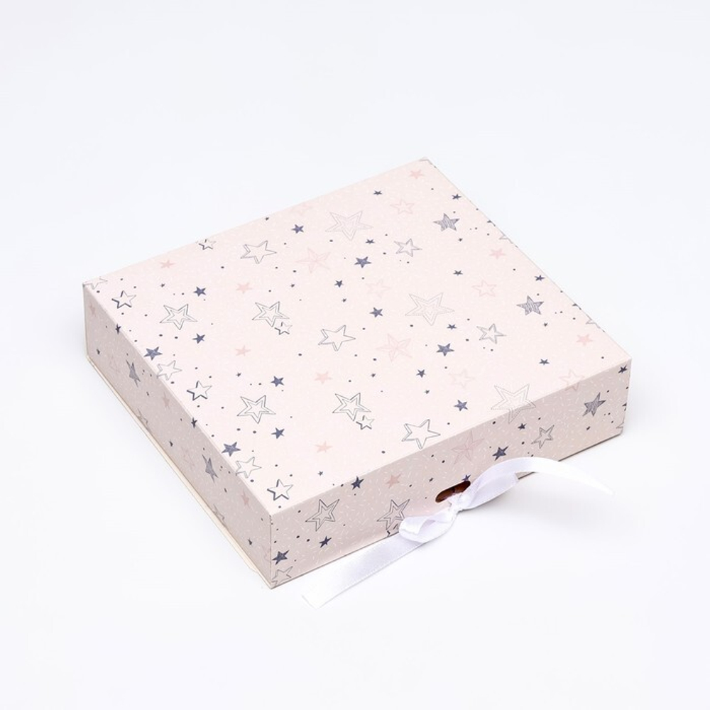 Коробка складная "Для самой красивой звёздочки" 20 х 18 х 5 см