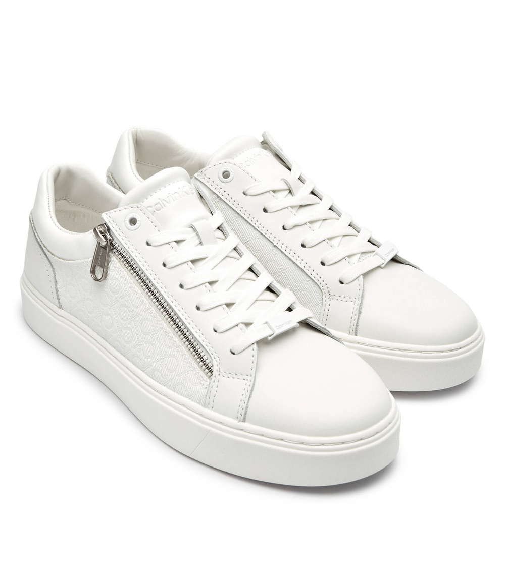 Кожаные кроссовки Calvin Klein - белый(HM0HM01555)
