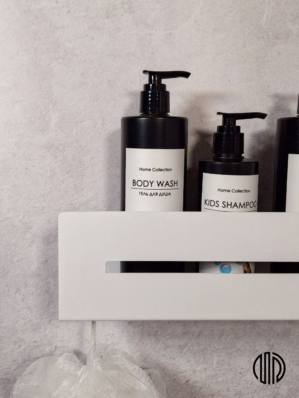 Полка настенная прямая белая MetaDec Sideline 40см