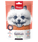 Wanpy Dog Лакомство для собак Лакомые кусочки из нежного лосося в форме рыбок 100 гр.