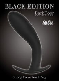 Чёрная анальная пробка Strong Force Anal Plug - 13,5 см.