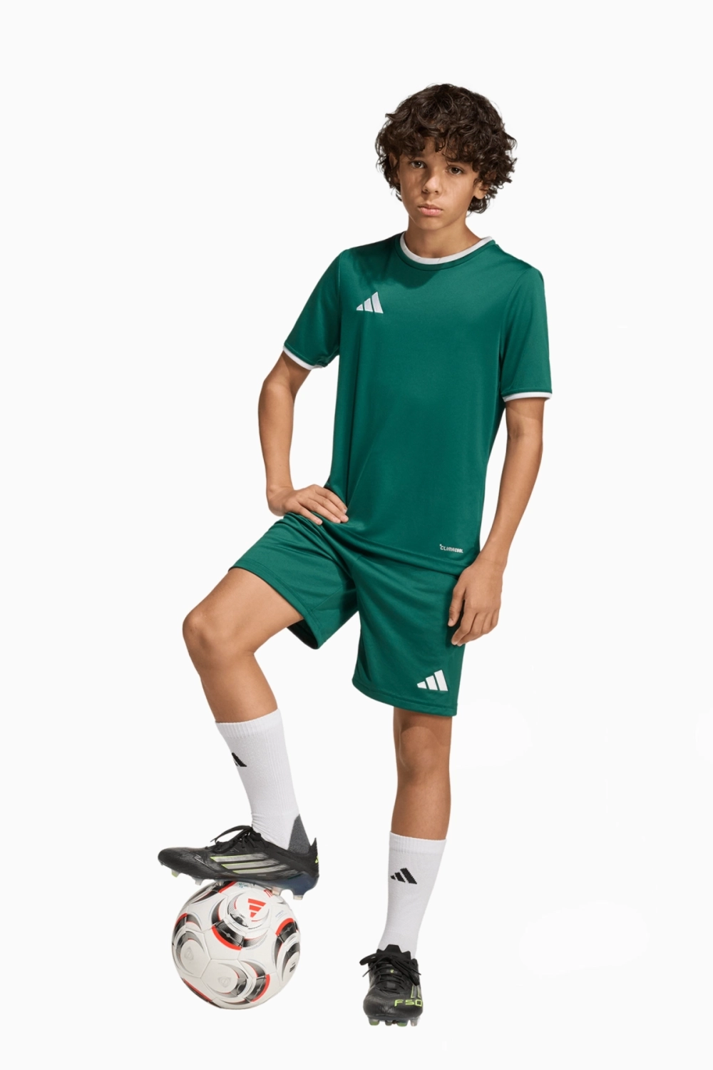 Шорты adidas Entrada 26 Junior - зеленый
