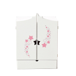 Шкаф с дизайнерским звёздным принтом, бел. (Diamond star)