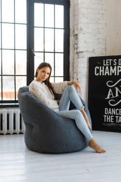 Кресло Пенек Зефир Серый