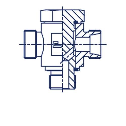 Соединение JTE DL12 BSP3/8" (корпус)