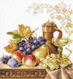 Солнечный натюрморт¶Размер: 24х27 см¶Кол-во цветов: 27