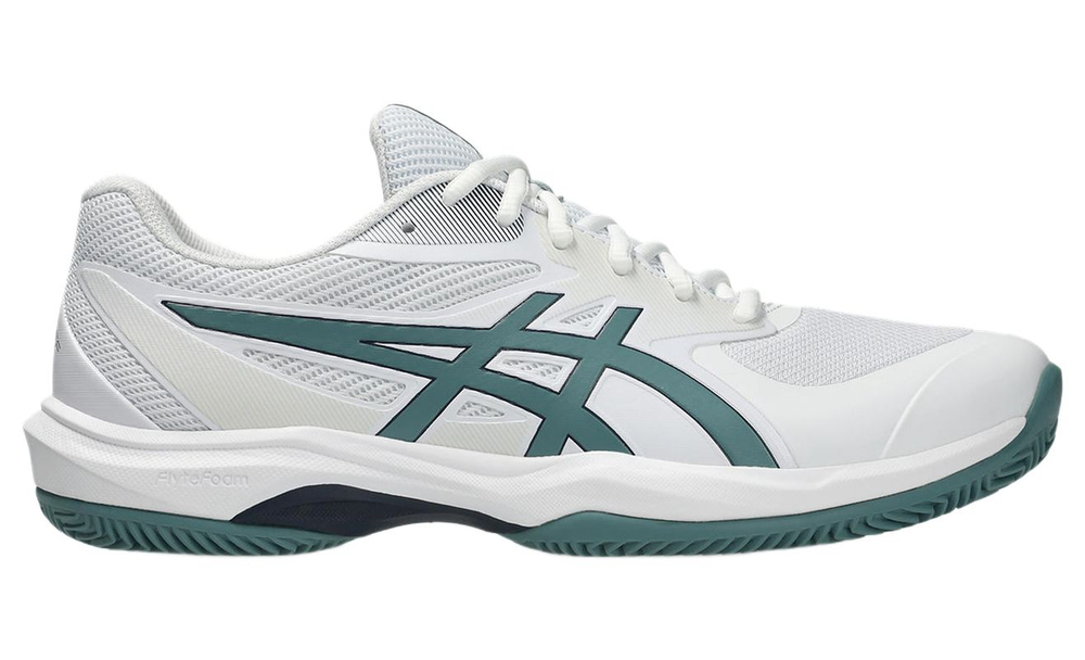 Мужские кроссовки теннисные Asics Game FF Clay/OC - white/foggy teal