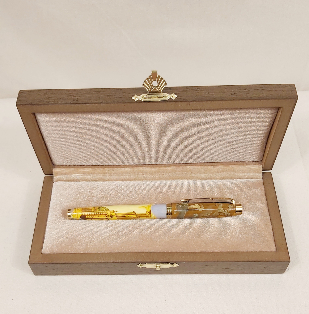 Коллекционная ручка Parker с ручной росписью Палех "по мотивам Дали"