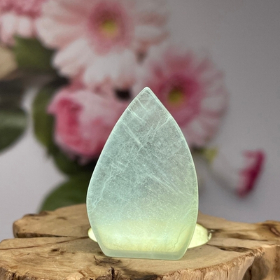 26654 Флюорит срез Лист фигурка 38мм