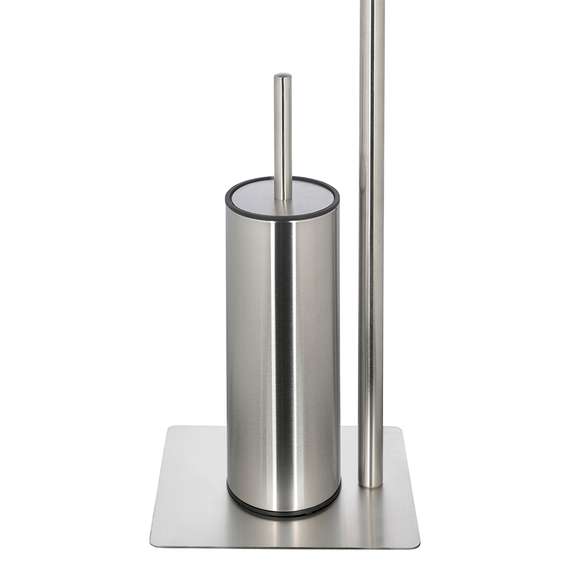 Держатель для туалетной бумаги с ершиком Iver, матовый хром