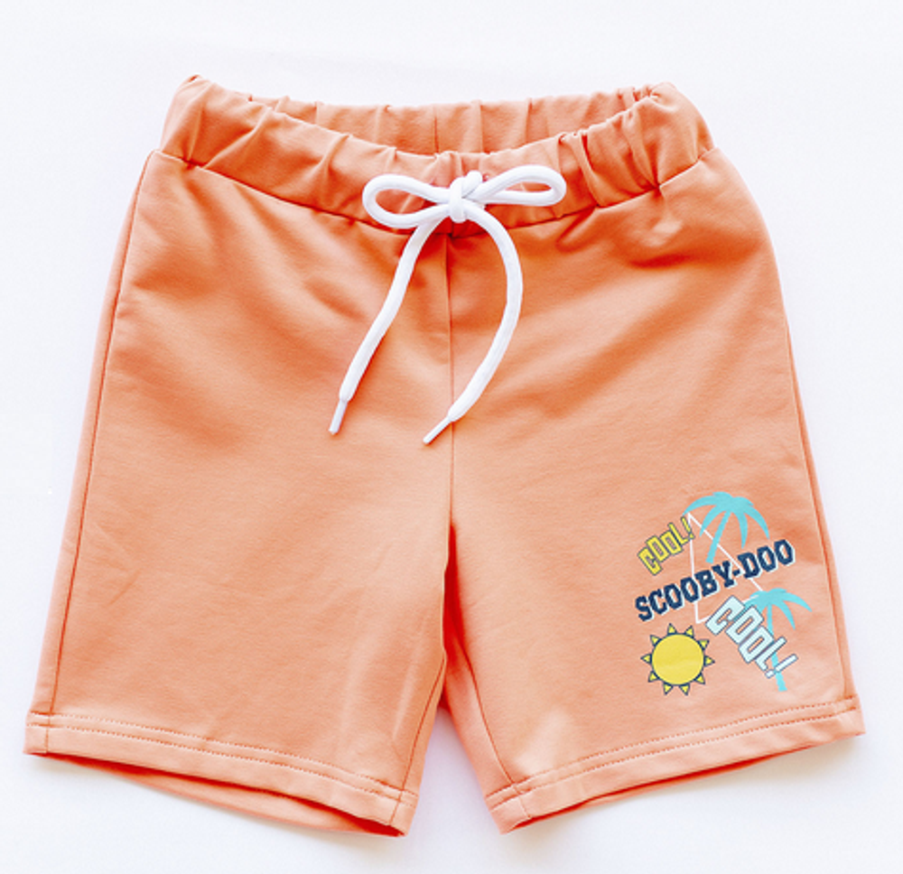 Шорты для мальчиков оранжевый р-р 128 0017_Лс22 (Батик)