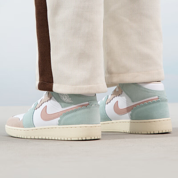 Иордания Air Jordan 1 Детские баскетбольные кроссовки МИД Топ Юнисекс