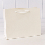 Пакет подарочный 23х18х10см (Белый, Крафт)