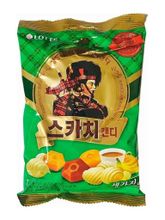 Карамель Lotte Скотч Трио сливки, кофе, банан 157 г, 3 шт