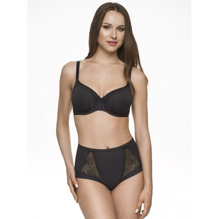 Трусы Sermija Lady Butterfly завышенные слипы черный жемчуг